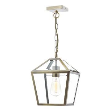 Där Lighting CHU0175 - CHURCHILL lustra ar ķēdi 1xE27/60W/230V misiņš