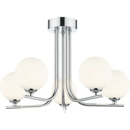 Där Lighting CRA5450-02 - Lustra uz stieņa CRADLE 5xG9/25W/230V spīdīgs hroms