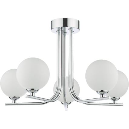 Där Lighting CRA5450-02 - Lustra uz stieņa CRADLE 5xG9/25W/230V spīdīgs hroms