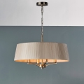 Där Lighting CRI0429 - Lustra CRISTIN uz ķēdes, 4xE14/40W/230V, misiņš/taupe