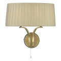 Där Lighting CRI0929 - Sienas lampa CRISTIN 2xE14/40W/230V misiņš/taupe