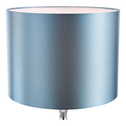 Där Lighting ELS4223 - Galda lampa ELSA 1xE27/40W/230V zila/spīdīgs hroms