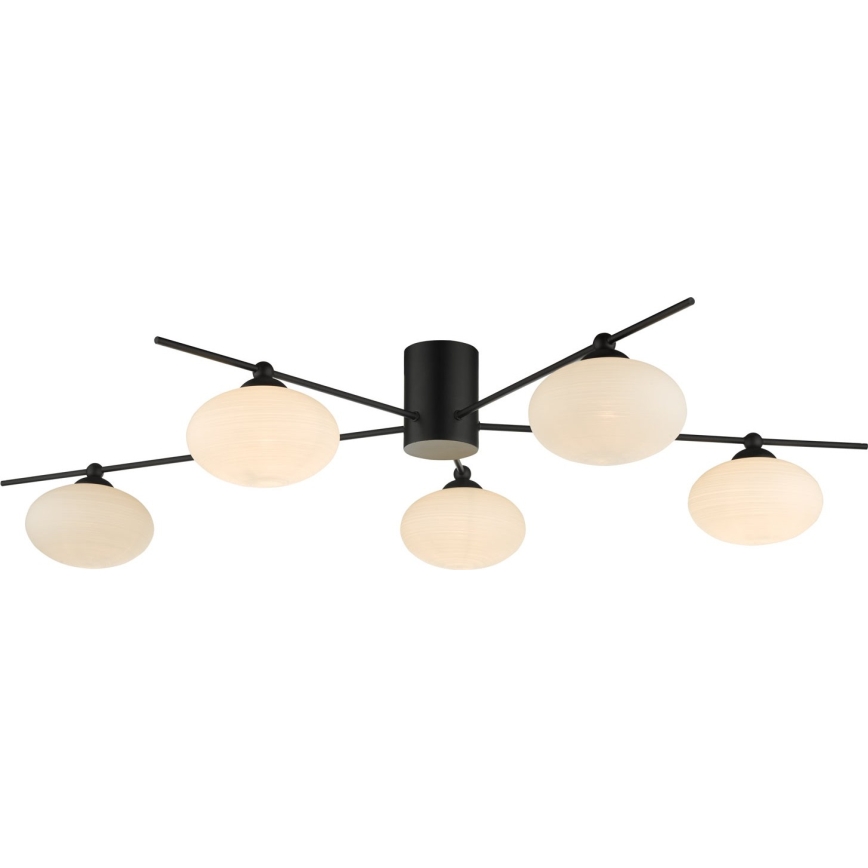 Där Lighting JAS5422 - Virsmontēta griestu lustra JASPER 5xG9/25W/230V melna