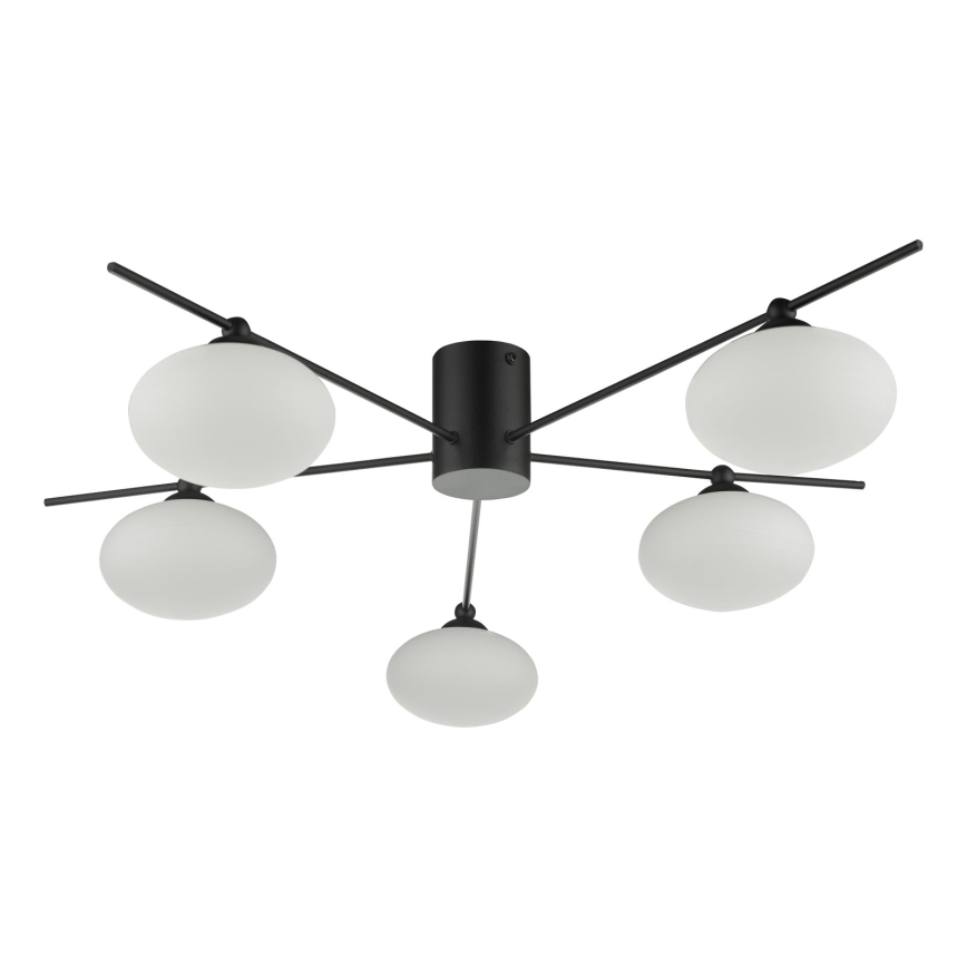 Där Lighting JAS5422 - Virsmontēta griestu lustra JASPER 5xG9/25W/230V melna