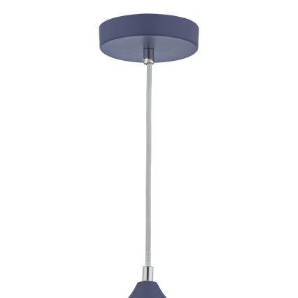 Där Lighting KAE0123 - Pakaramā lampa KAELAN ar vadu, 1xE27/60W/230V, zila