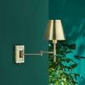 Där Lighting KEN0775 - Regulējama sienas lampa KENSINGTON 1xE14/25W/230V misiņš
