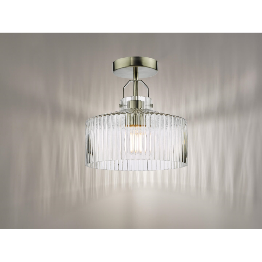 Där Lighting LEN4846 - Griestu lustra LENKA, piestiprināma, 1xE27/60W/230V, matēts hroms