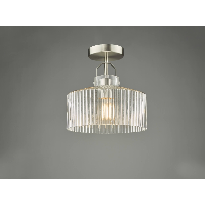 Där Lighting LEN4846 - Griestu lustra LENKA, piestiprināma, 1xE27/60W/230V, matēts hroms