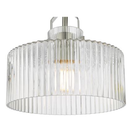Där Lighting LEN4846 - Griestu lustra LENKA, piestiprināma, 1xE27/60W/230V, matēts hroms