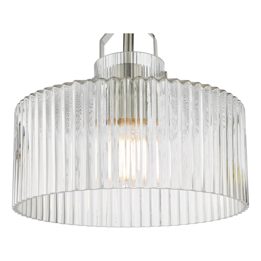 Där Lighting LEN4846 - Griestu lustra LENKA, piestiprināma, 1xE27/60W/230V, matēts hroms