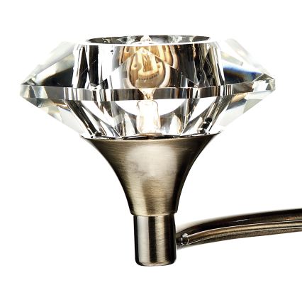 Där Lighting LUT0975 - Sienas gaismeklis LUTHER 2xG9/40W/230V misiņš