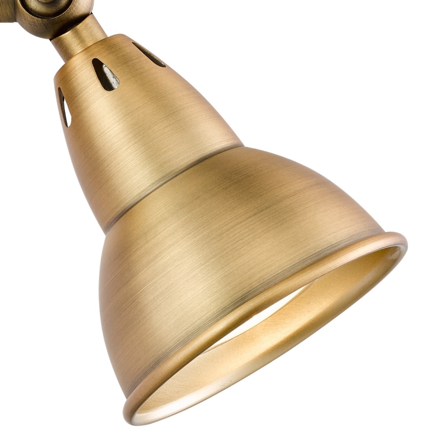 Där Lighting NAT0742 - sienas punktveida gaismeklis NATHANIEL 1xGU10/11W/230V misiņš