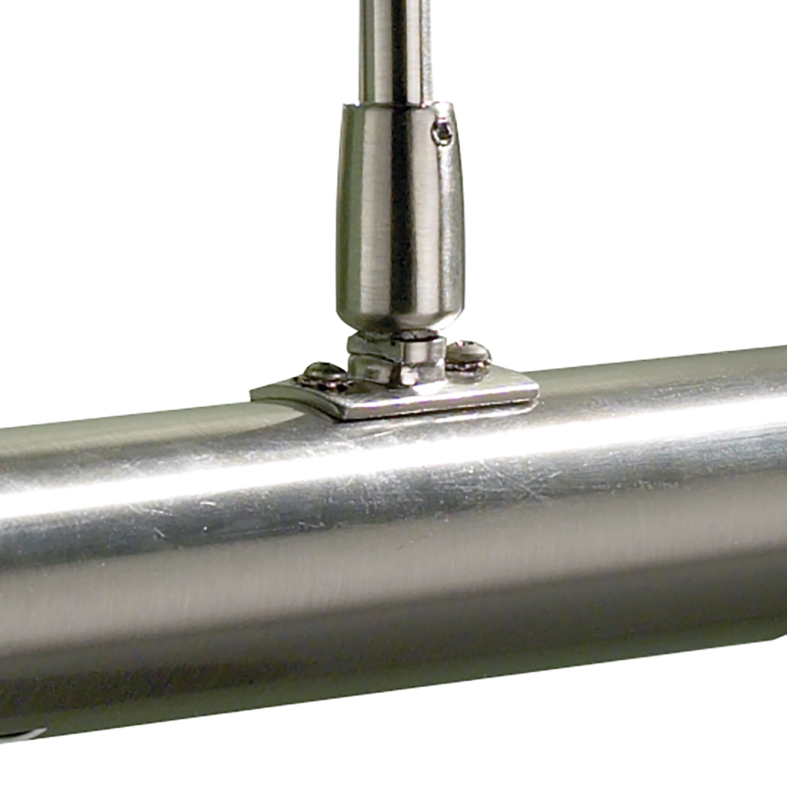 Där Lighting ONE6746 - Gleznu lampa ONEDIN 2xE14/25W/230V spīdīgs hroms