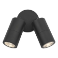 Där Lighting ORT0922 - LED āra sienas punktgaismeklis ORTEGA 2xGU10/5W/230V IP65 melns