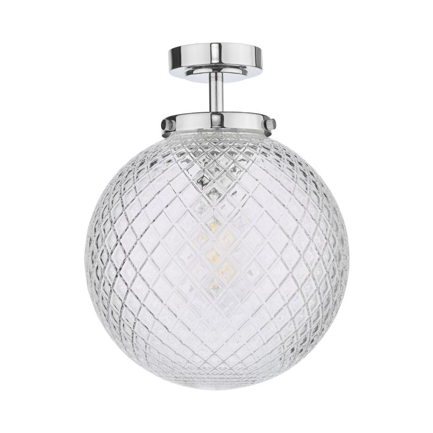 Där Lighting WAY0150 - Griestu lampa vannas istabai WAYNE 1xE27/40W/230V IP44, diam. 25 cm, spīdīgs hroms