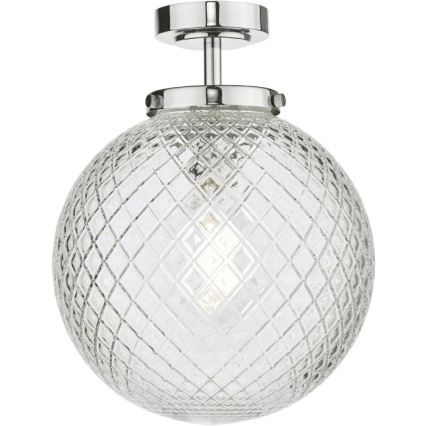 Där Lighting WAY0150 - Griestu lampa vannas istabai WAYNE 1xE27/40W/230V IP44, diam. 25 cm, spīdīgs hroms