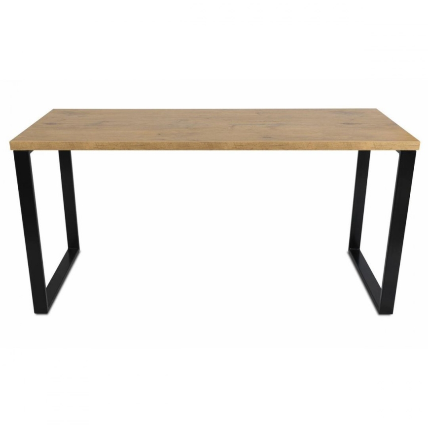 Darba galda BLAT 160x60 cm melns/brūns