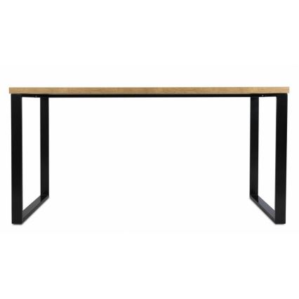 Darba galda BLAT 160x60 cm melns/brūns