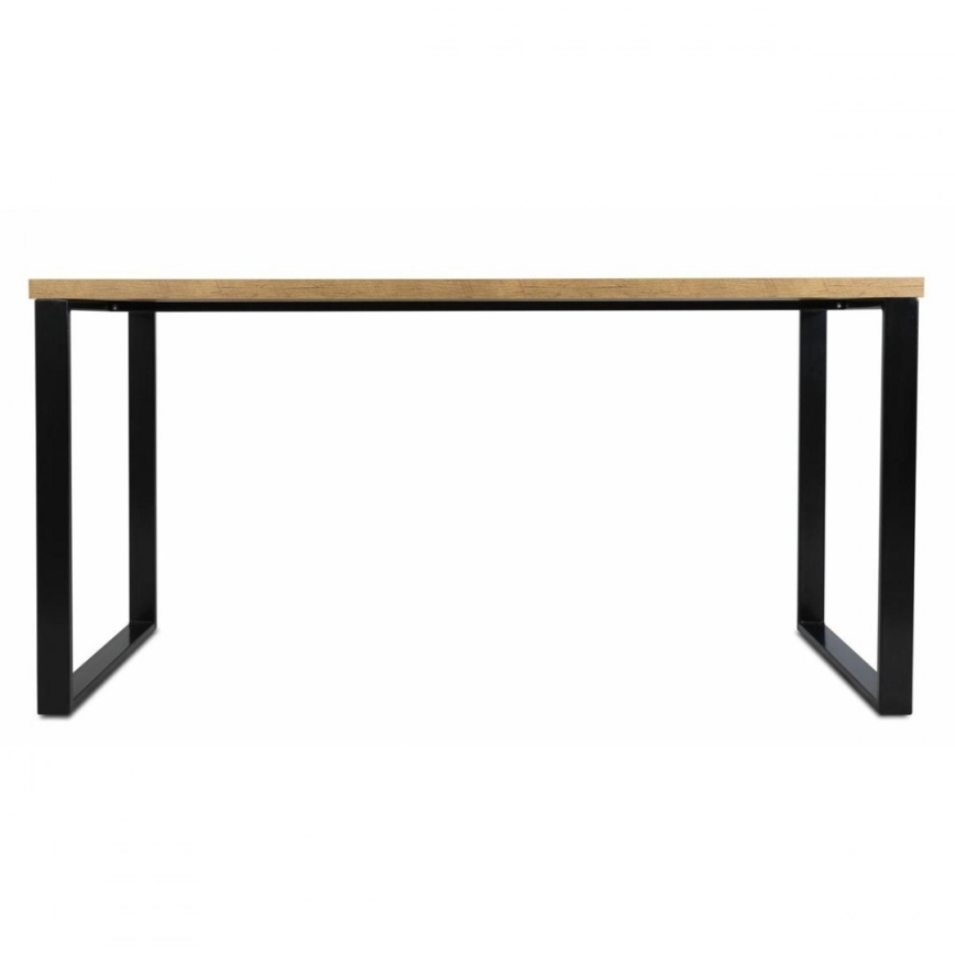 Darba galda BLAT 160x60 cm melns/brūns