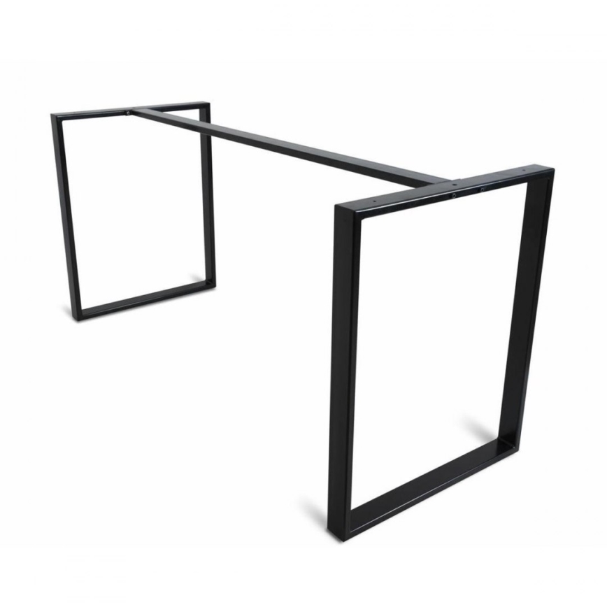 Darba galda BLAT 160x60 cm melns/brūns