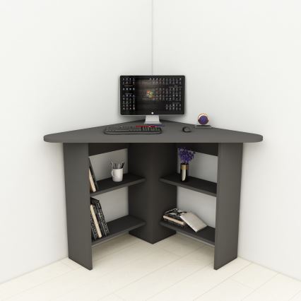 Darba galds CORNER 73,8x80 cm antracīta