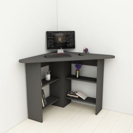 Darba galds CORNER 73,8x80 cm antracīta