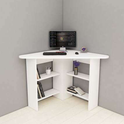 Darba galds CORNER 73,8x80 cm balta