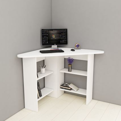 Darba galds CORNER 73,8x80 cm balta