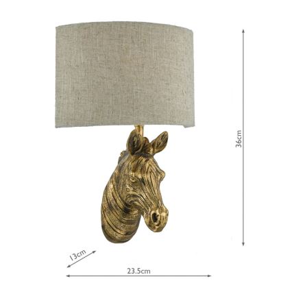 Där Lighting ABB0735 - Sienas lampa ABBY 1xE14/40W/230V lina/zelta