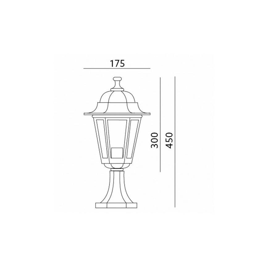 Dārza lampa 1xE27/60W/230V IP44