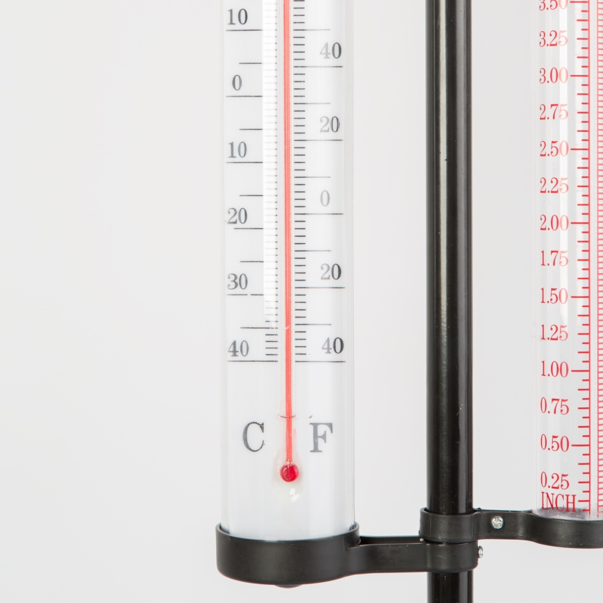 Dārza meteoroloģiskā stacija 3 vienā, 145 cm, melna