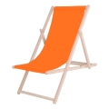 Dārza sauļošanās krēsls, oranžs/buks