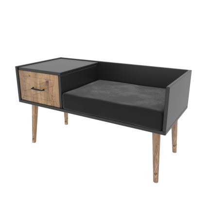 Daudzfunkcionāls sols MARS 40x120 cm brūns/melns