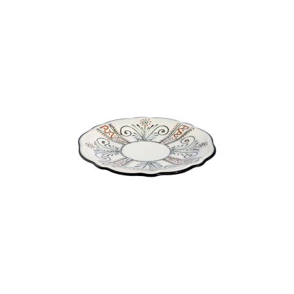 Daudzkrāsains 24 daļu porcelāna trauku komplekts