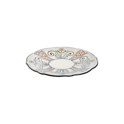 Daudzkrāsains 24 daļu porcelāna trauku komplekts