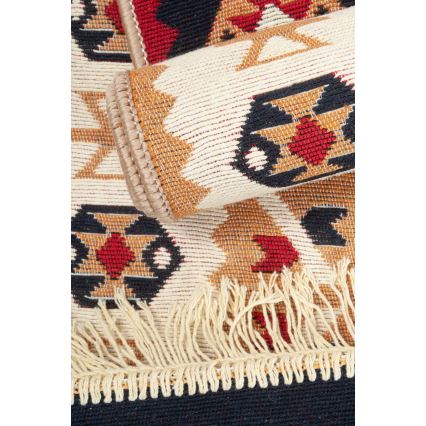 Daudzkrāsains divpusējs orientālais paklājs KILIM GOLD 60x120 cm