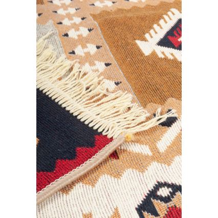 Daudzkrāsains divpusējs orientālais paklājs KILIM GOLD 60x120 cm