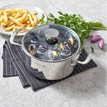 De Buyer 3427.28 - Katls ar vāku MILADY 28 cm no nerūsējošā tērauda