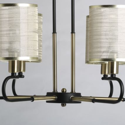 De Markt 667012106 - Lustra ar stieni CONRAD 6xE14/40W/230V zelta