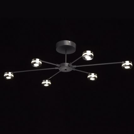 De Markt - LED Piestiprināma lustra BLACK 6xLED/5W/230V