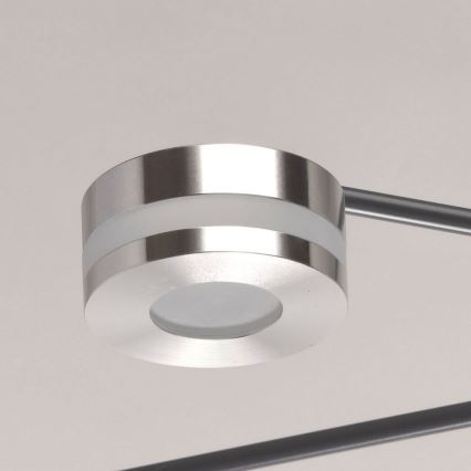 De Markt - LED Piestiprināma lustra BLACK 6xLED/5W/230V