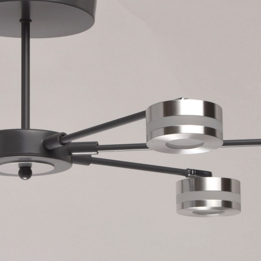 De Markt - LED Piestiprināma lustra BLACK 6xLED/5W/230V