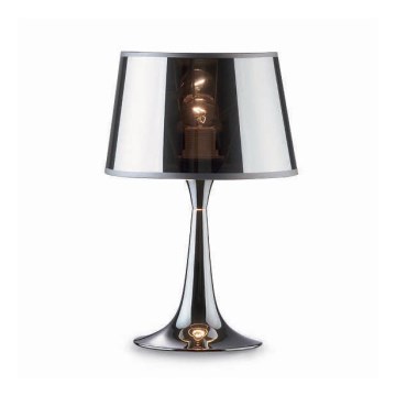 deal Lux - Galda lampa LONDON 1xE27/60W/230V spīdīgs hroms