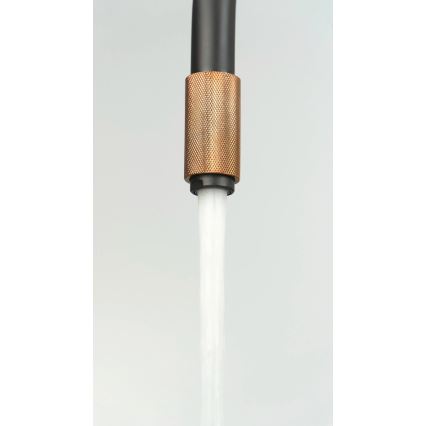 Deante BCA_B64M - Izlietnes jaucējkrāns ASTER, melns/misiņš