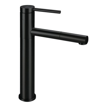 Deante BGE_N22K - Izlietnes jaucējkrāns ar izvelkamu izsmidzinātāju ORA 30,9 cm melns