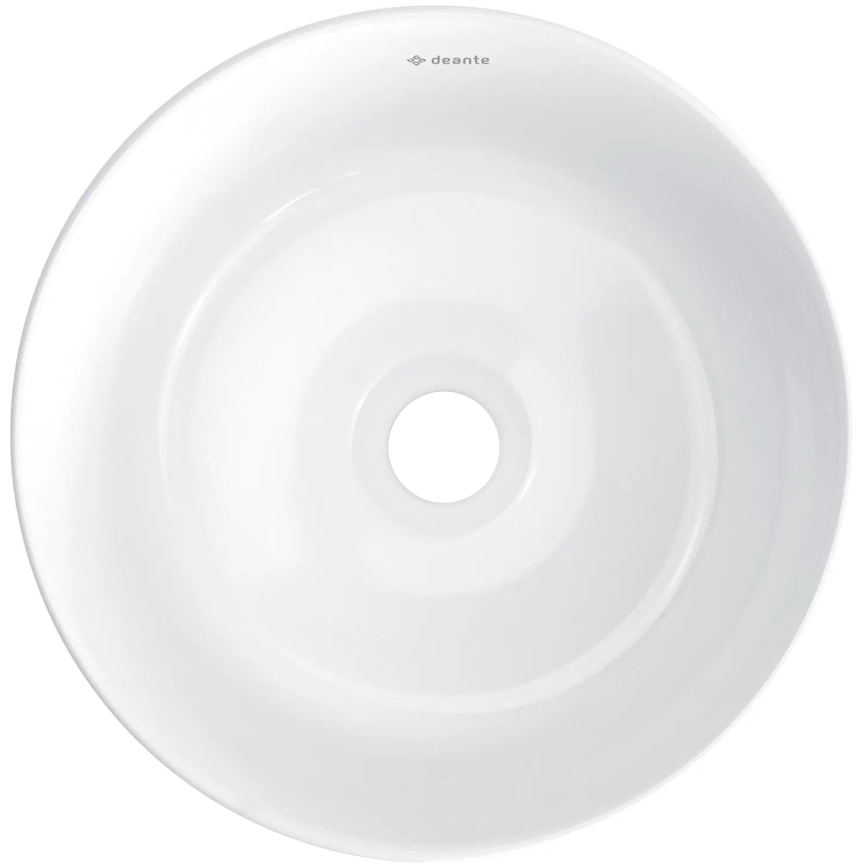 Deante CDJ_6U2S - Galda virsmas izlietne JASMIN d. 28 cm keramika/balta