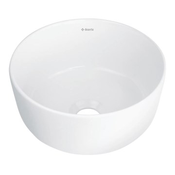Deante CDJ_6U2S - Iebūvējams izlietne JASMIN, diametrs 28 cm, keramika/balts