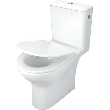 Deante CDJD6RPS - Brīvi stāvošs tualetes pods ar tualetes vāku JASMIN keramika/balta