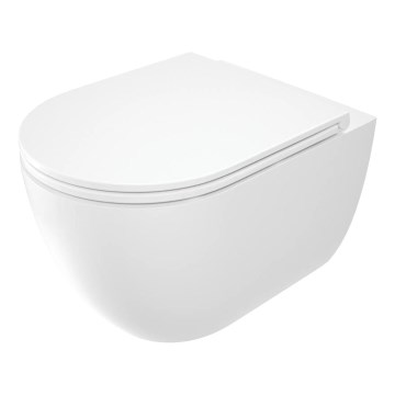 Deante CGRD6ZPW - Pakaramais WC ar SoftClose vāku ROUND keramika/balts