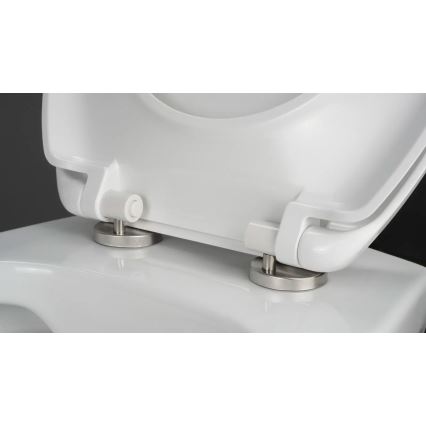 Deante CMOD6SPW - sienas WC ar SoftClose sēdekli BORO keramika/balta